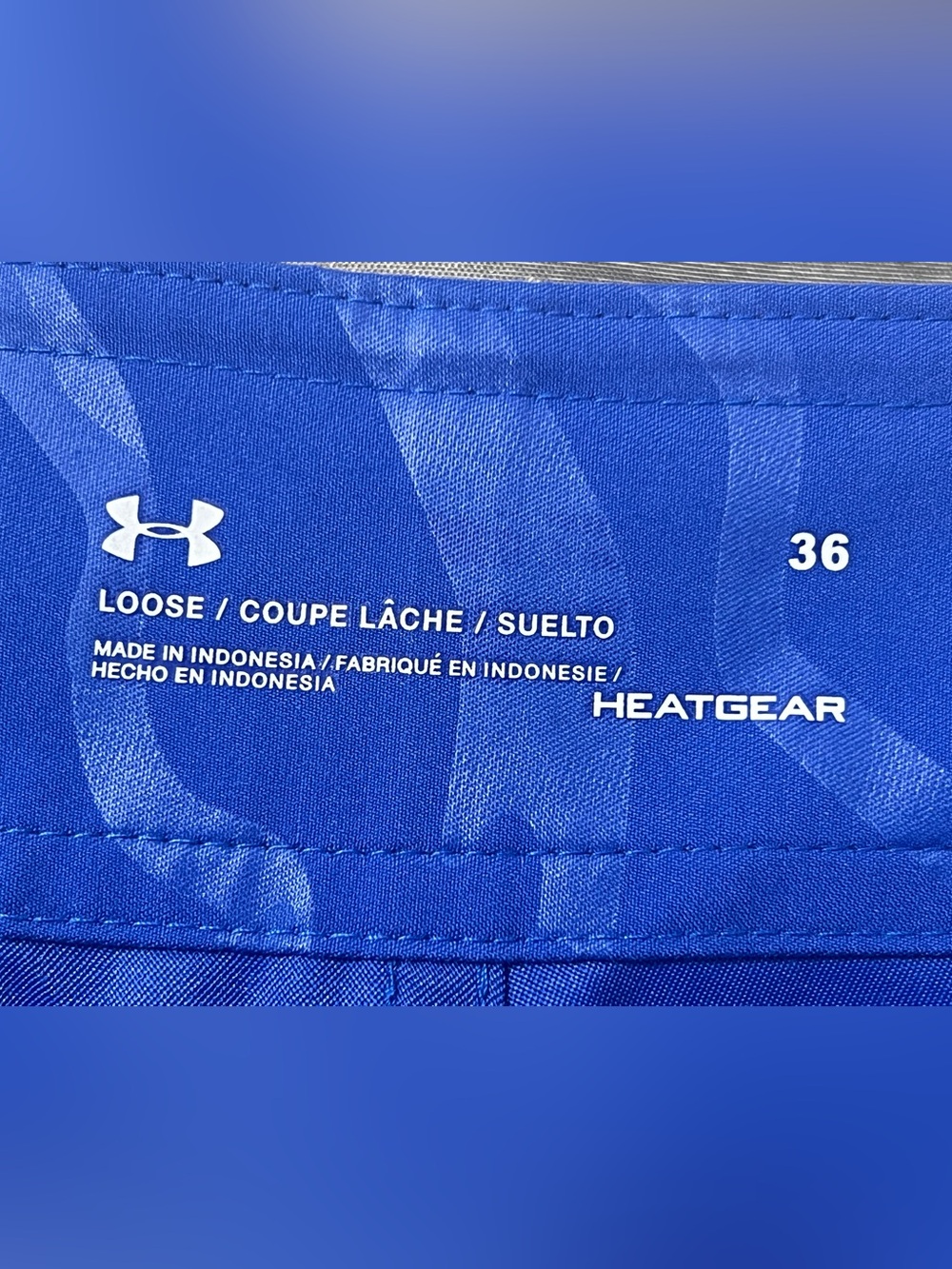 Under Armour Storm Mens Blue Loose Fit Wave Print UPF 40 Board Shorts - Picture 5 of 9